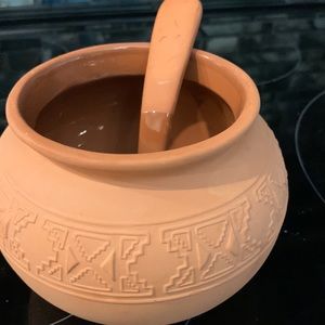 Pottery Bowl and spoon